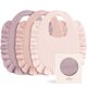 thumbnail image 1 of Konssy 3Pack Muslin Baby Girl Bibs, 100 Cotton with Ruffle, 1 of 3