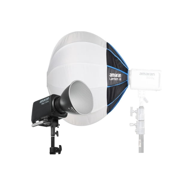 Paquete de luces de vídeo COB a todo color Amaran Ray 360c (EE. UU.) con linterna 65, modificador de