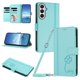 thumbnail image 1 of Funda Cartera Trébol para Samsung Galaxy A05s con Ranuras Tarjetas y Carga Inalámbrica Verde menta, 1 of 6