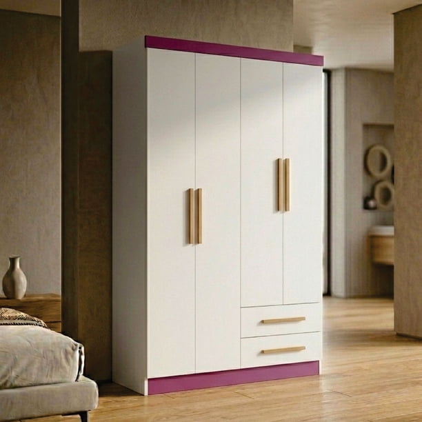 Closet Yardas Josefa Blanco 1x3 4 Puertas 2 Cajones