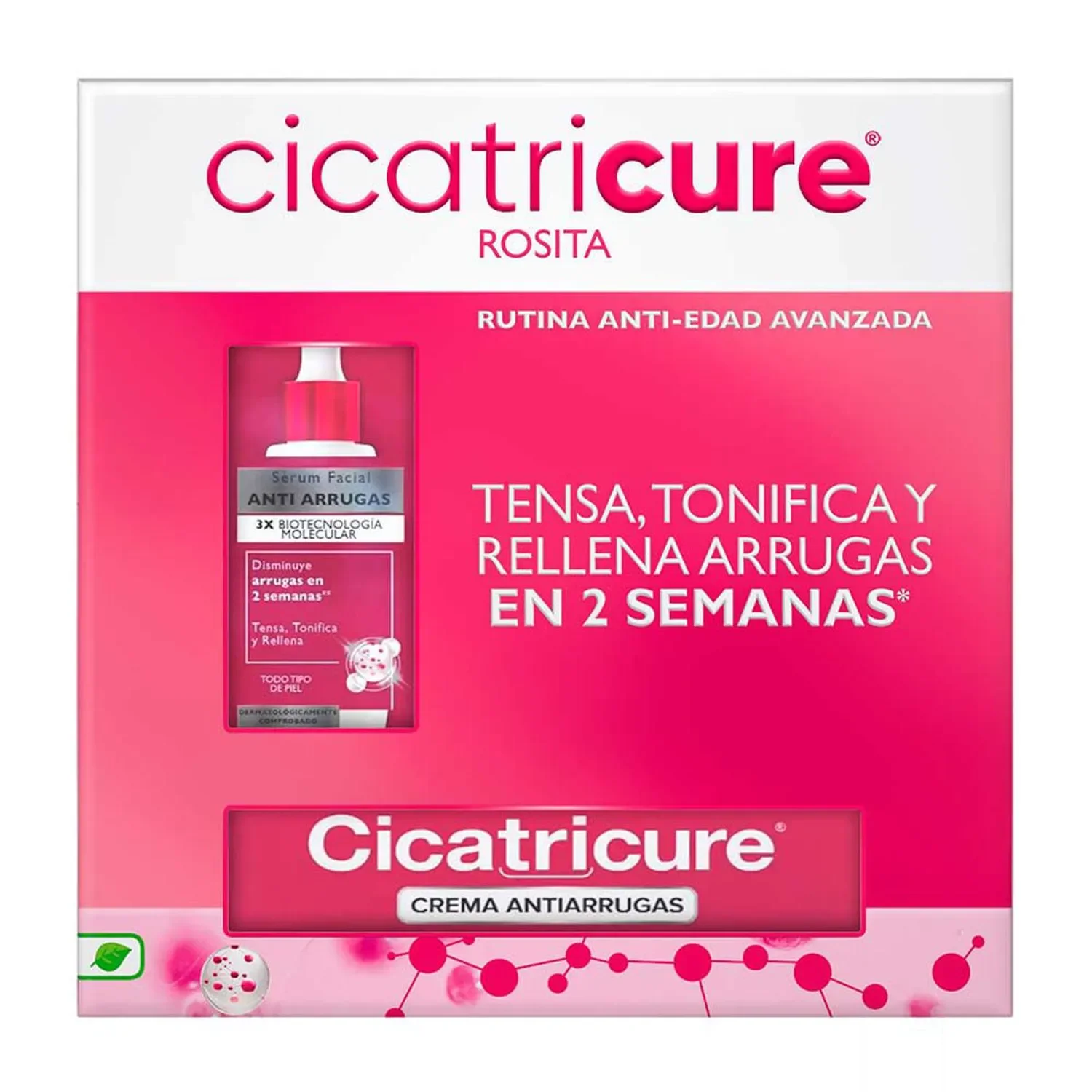 Pack Cicatricure Sérum Antiedad Hidratante 30ml + Crema Antiendad 30g