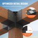 thumbnail image 3 of Kit de soportes para pérgola VEVOR, 142 x 142 mm, 4 posiciones, 3 of 9