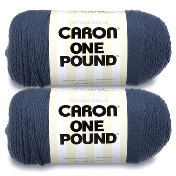 Hilo Caron One Pound Acrílico Medio 2 Paquetes 908g 742m