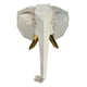 thumbnail image 1 of Estatua Decorativa Figura Cabeza Elefante Adorno Pared Jhn, 1 of 3
