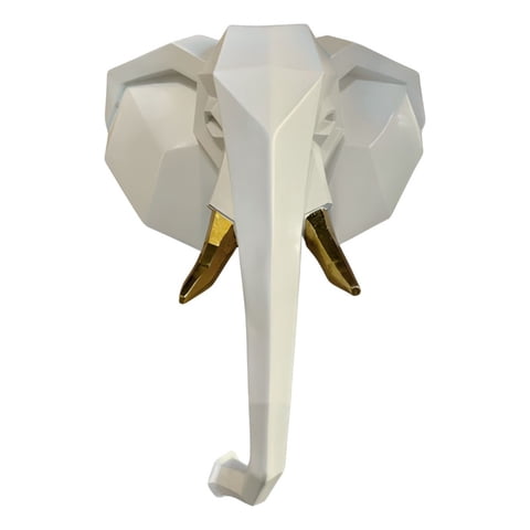 Genérico - Estatua Decorativa Figura Cabeza Elefante Adorno Pared Jhn
