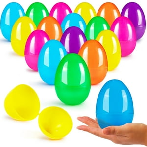 Huevos De Pascua Joyin De Plástico Grandes, Rellenables, 8 Cm, 100 Unidades