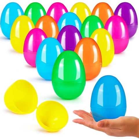 Huevos De Pascua Joyin De Plástico Grandes, Rellenables, 8 Cm, 100 Unidades