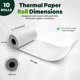 thumbnail image 2 of Rollos de papel térmico para recibos PM Company 5,7 cm x 15 m (paquete de 10), 2 of 7