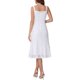 thumbnail image 3 of INSPIRE CHIC Vestido de Encaje para Mujer con Tirantes Cuello Cuadrado Sin Mangas Formal de Noche Cóctel Midi M Blanco, 3 of 6