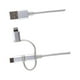 thumbnail image 3 of Cable USB 3 En 1 Mricro USB Tipo C Lightning 0.8M, 3 of 5