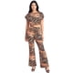 thumbnail image 1 of Conjunto de Top Corto con Estampado de Cebra y Pantalón Palazzo, 1 of 6