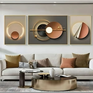 Set De 3 Cuadros Decorativos Marcos De Aluminio By Lubabycas