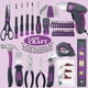 thumbnail image 2 of Set de Herramientas Lady Craft 44 piezas con Atornillador 4V Rosa, 2 of 3