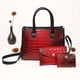 thumbnail image 1 of 3pcs/set Crocodile Pattern Tote Bag, Luxury Top Handle Satchel, Women's Fashion Handbag, Shoulder Bag, Wristlet & Clutch Purse Wallet, 1 of 3
