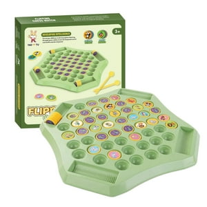 Fliperex - Juego De Memoria Infantil Rompecabezas Educativo Didactico Verde Animales