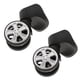 thumbnail image 2 of 4 Uds Equipaje De Viaje Ruedas Giratorias De Doble Rodillo Maleta Carrito Rueda J-049A, 2 of 5