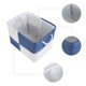 thumbnail image 3 of Cubo de Almacenamiento REGALWOVEN, 1 Unidad de Caja de Almacenamiento de Algodón con Asas para Estantes y Armario, Cesta de Almacenamiento Plegable para Organizar Ropa Azul 15.7*11.8*11.8in, 3 of 6