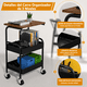 thumbnail image 4 of Carrito de Almacenamiento de 3 Niveles para Hogar y Oficina Negro 50kg, 4 of 4