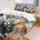 thumbnail image 1 of Silvers Rayleigh Bed Duvet Cover Funny Anime Cartoon Bedding Sets Lightweight 3 Piece Comforter Sets, 1 of 5