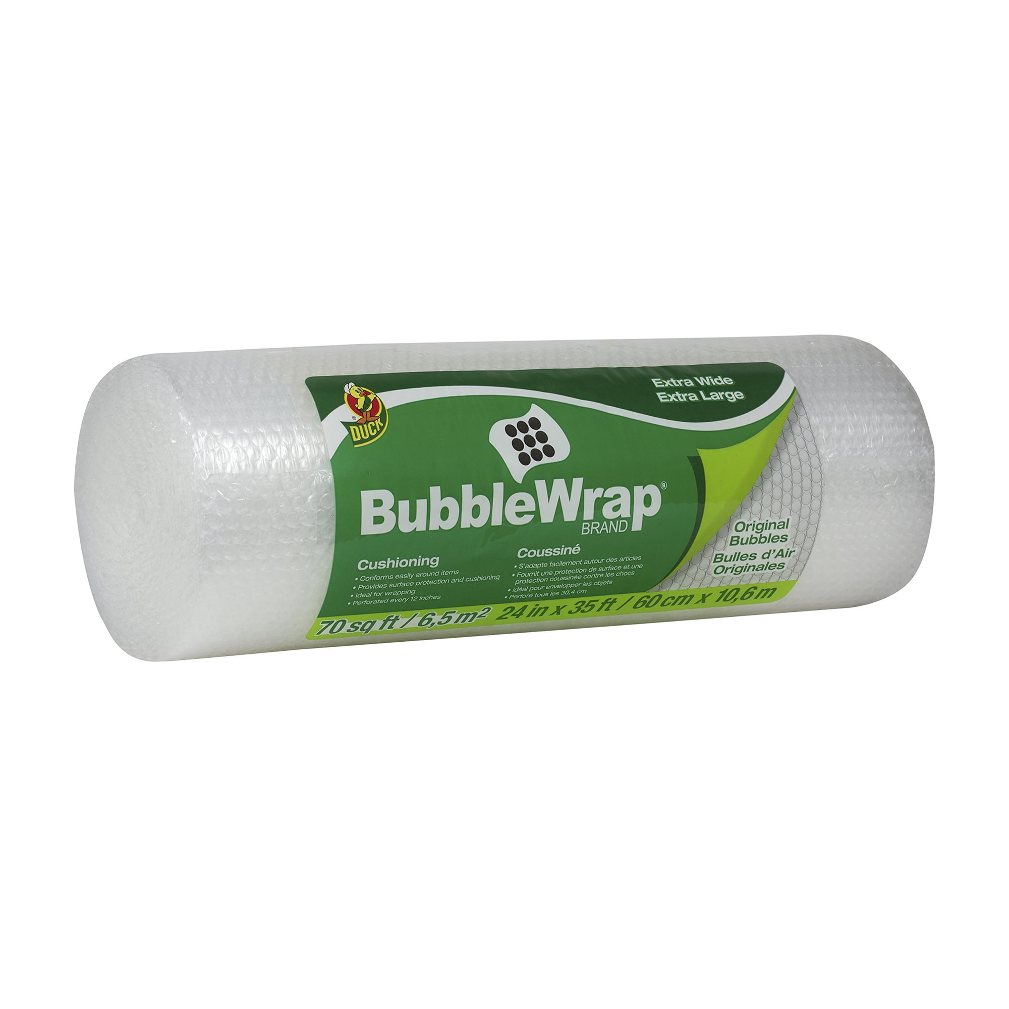 Duck Brand - Rollo De Plástico Bubble Wrap Brand, 60 Cm De Ancho X 10,6 M De Largo