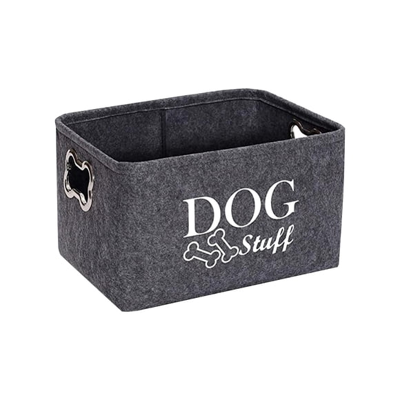 Caja De Almacenamiento De Juguetes Para Mascotas, Cesta De Almacenamiento De Fieltro Plegable Para Correas, Manta, Ropa