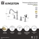 thumbnail image 3 of Grifo de cocina Kingston Brass KS1792PLBS de instalación amplia, latón pulido, 3 of 3