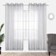 thumbnail image 1 of Juego de cortinas KOUFALL Silver Sheer de 2 paneles, 132 x 213 cm, 1 of 8