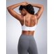 thumbnail image 2 of Sujetador deportivo CRZ YOGA Butterbreeze con cuello redondo para mujer, blanco, XS, 2 of 5