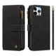 thumbnail image 2 of Funda Cartera para iPhone 12 Pro Max con Cremallera y Ranuras, Negro, 2 of 6