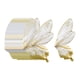 thumbnail image 5 of 80 Piezas De Papel De Regalo De Flores, Papel De Embalaje De Ala De Mariposa Para Cumpleaños, Dorado, 5 of 5