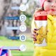 thumbnail image 5 of Las aventuras de SpotBotella de Agua con Tapa Pop Top de Un Toque, Acero Inoxidable, a Prueba de Fugas, para Deportes, Botella Infantil rosa 12 oz, 5 of 6