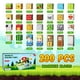 thumbnail image 3 of Juego de Bloques de Construcción Magnéticos Fitrobust 200 Cubos Niños, 3 of 3