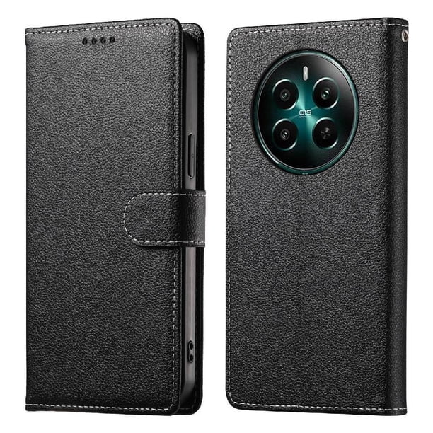 Funda para FOXDOCK Realme Narzo 70 5G– Cuero Premium, 3 ranuras para tarjetas, Protección contra impactos