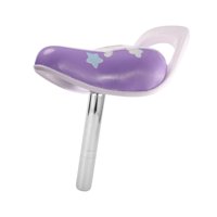 Magideal - Sillín De Bicicleta Para Niños, Accesorio De Sillín De Bicicleta, Almohadilla Suave Y Cómoda, Cojín De Repuesto Para Asiento De Montar En Bicicleta De Púrpura