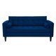 thumbnail image 2 of Living Retro Sofa 3 Cuerpos + 2 Sofá 1 Cuerpo Felpa Azul Marino, 2 of 6