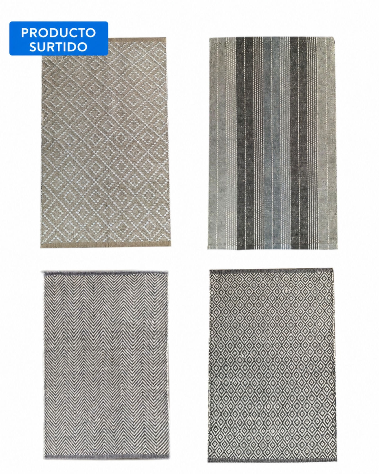 Alfombra 160x220cm 100% Algodón Multicolor