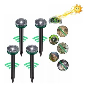 Genérica - 4Pcs Repelente Ultrasónico De Plagas Y Serpientes Con Ratones