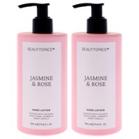 Loción Para Manos Beauty Space Jazmín Y Rosa 350Ml Unisex Pack De 2