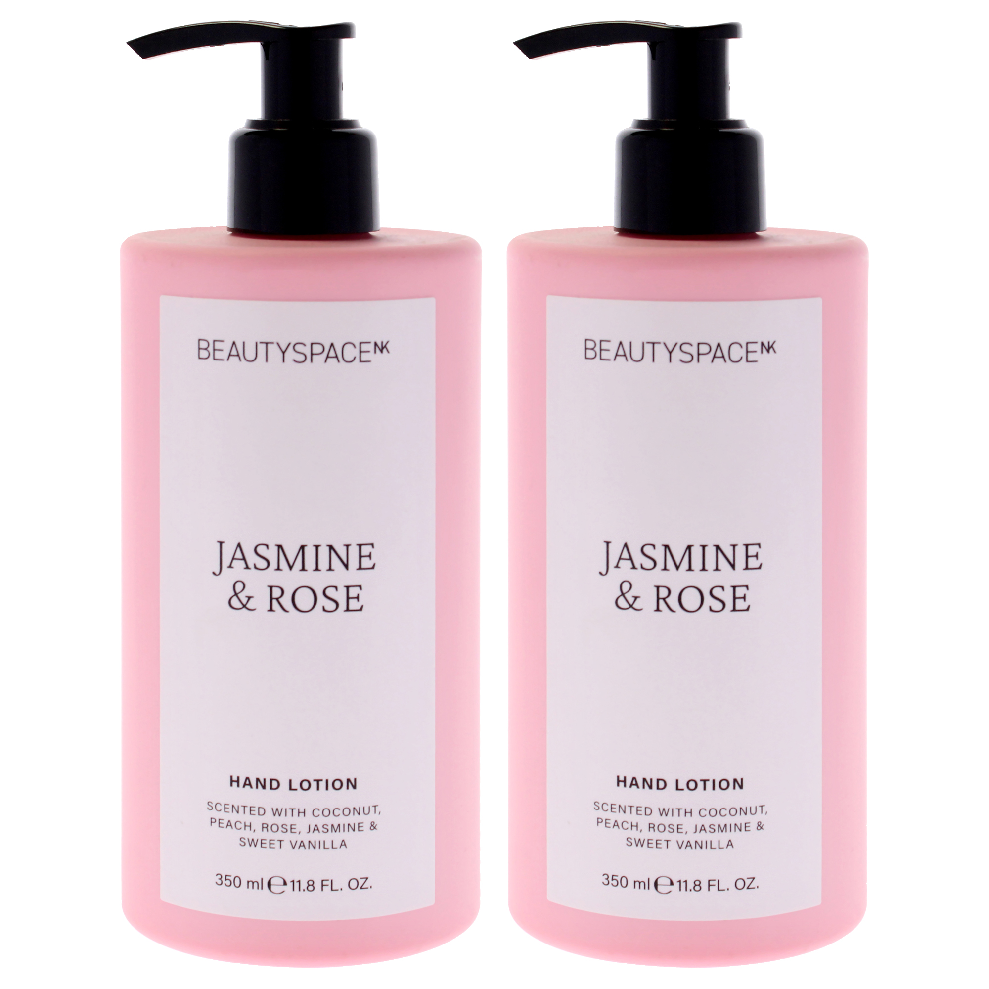 Loción Para Manos Beauty Space Jazmín Y Rosa 350Ml Unisex Pack De 2