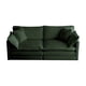 thumbnail image 2 of Modern Fabric Loveseat Sofa Couch for Living Room, Upholstered Large Size Deep Seat 2-Seat Sofa with 4 Pillows ,Green Chenille, 2 of 3