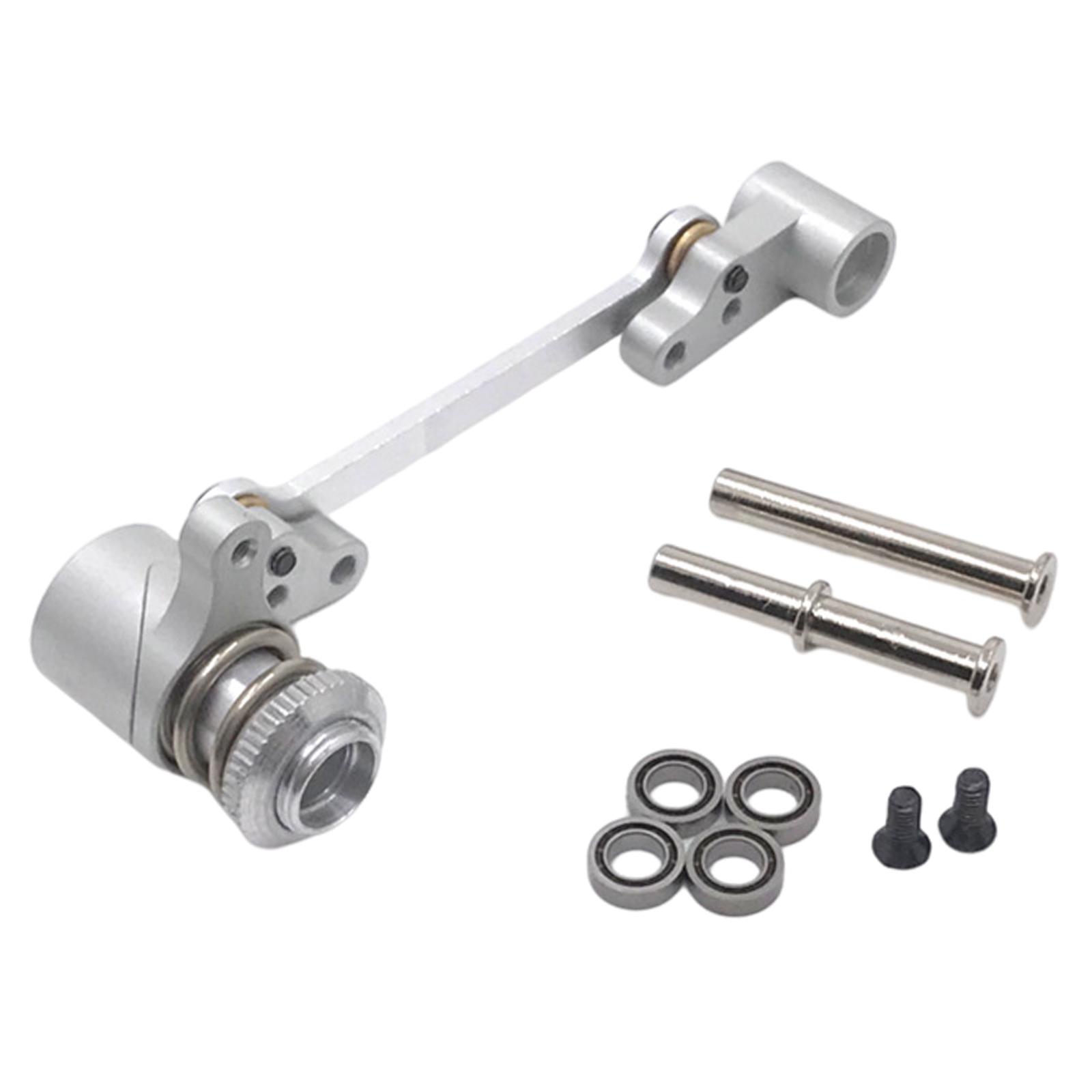 Magideal - Kit De Montaje De Embrague De Dirección De Metal Para 124016 124017 124018 124019 1/12 Reemplazo De Pieza De Repuesto De Coche Rc Plata