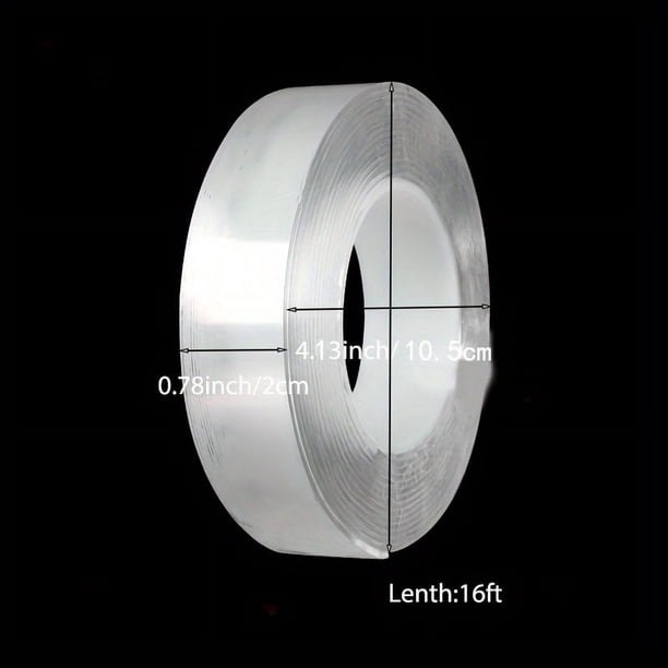 Get Your Hands on the Ultimate 1pc Heavy Duty Double-Sided Nano Tape - Reusable, Traceless, and Strong for All Your Mounting Needs in Home, Office, and Car!