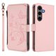 thumbnail image 2 of Funda Cartera Mariposa para [Samsung Galaxy S24 Plus] con Soporte y Cremallera Rosa, 2 of 6
