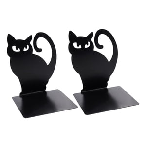 Bothyi - Sujetalibros De Gato Antideslizantes, Soportes De Libros De Dibujos Animados Para Estantes, Mesa, Sala De Estar, Estilo A, 2 Uds.