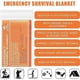 thumbnail image 3 of Manta de Emergencia QIO CHUANG Mylar 213 x 140 cm Impermeable 4 Unidades, 3 of 3