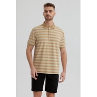 Fashionspark - Polera Hombre Cuello Camisero Beige- Ll