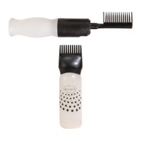 Ioensy - 2X Botella Aplicadora De Peine De Raíz 120Ml Cepillo Aplicador De Tinte Para El Cabello Para El Cuidado Del Cabello Negro