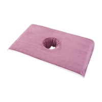 Magideal - Toalla Para Mesa De Masaje De Salón, Almohada Facial, Toalla Con Orificio, Cómoda Funda Protectora Para Cama De Spa, Cojín Para Cabecera De Cama Para Violeta Ligera