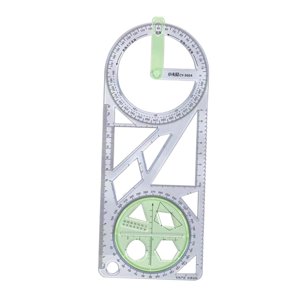 Magideal - Regla Geométrica Multifuncional Reglas De Dibujo Para Oficina Plantilla De Medición De Formas Múltiples Plantilla De Dibujo De Plantilla De Medición P Estilo D