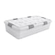 thumbnail image 3 of Cesta Organizadora Para Debajo De La Cama, Para Dormitorio, Armario, Apartamento, Altura 18 Cm, Color Blanco, 3 of 5